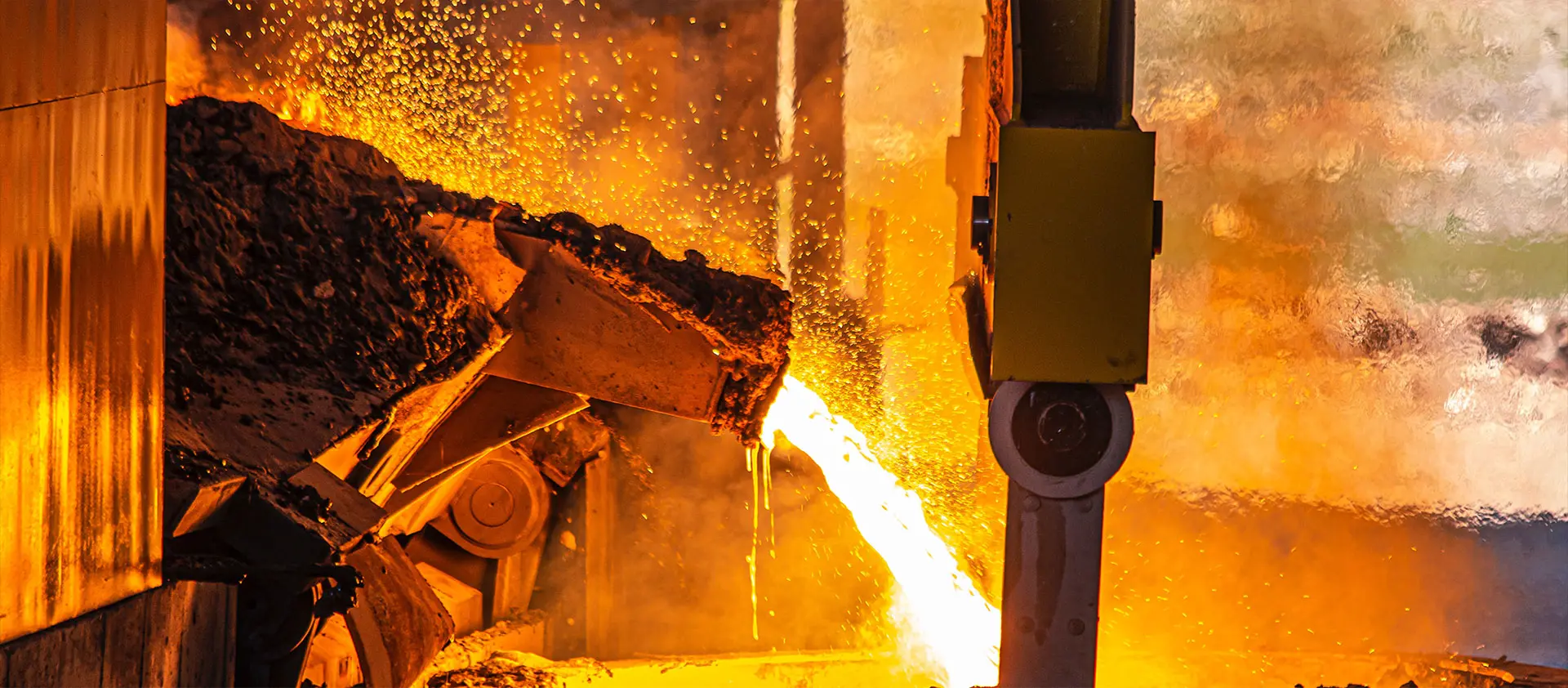 Blast furnace at metallurgical plant